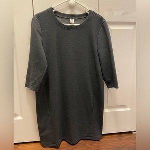 Old Navy Gray 3/4 Sleeve Dress Size Small